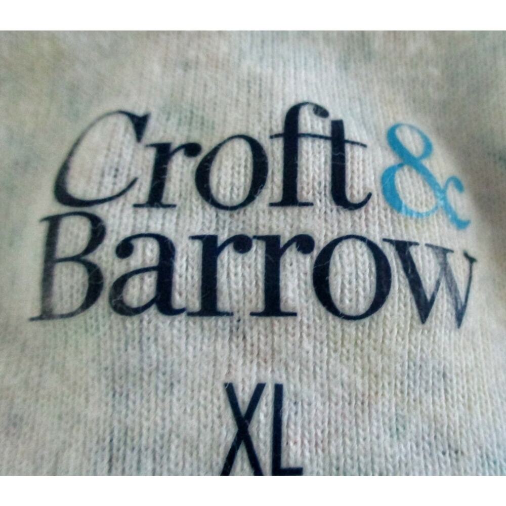 Croft & Barrow Women's Sleeveless Blue Floral Print Tank Shirt Size XL - Picture 8 of 9